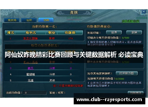 阿仙奴昨晚精彩比赛回顾与关键数据解析 必读宝典